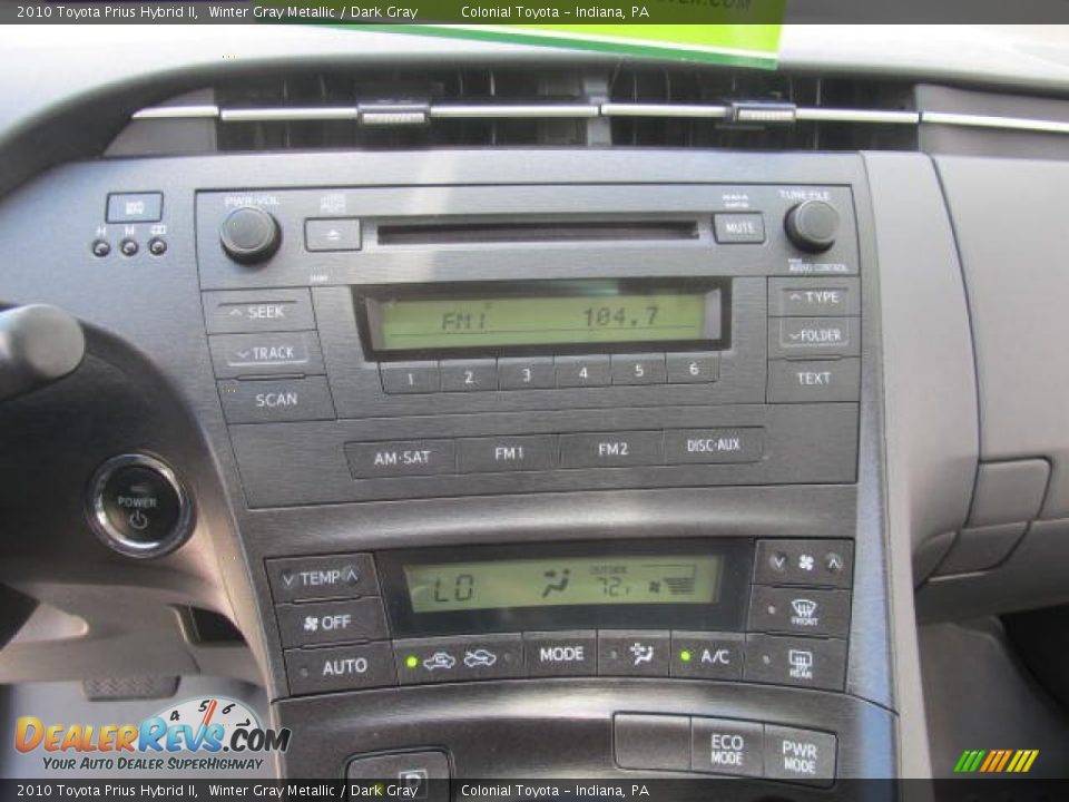 2010 Toyota Prius Hybrid II Winter Gray Metallic / Dark Gray Photo #15