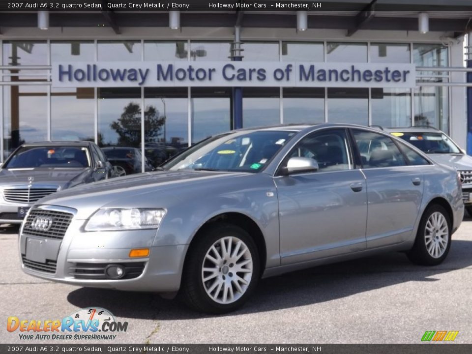 2007 Audi A6 3.2 quattro Sedan Quartz Grey Metallic / Ebony Photo #1