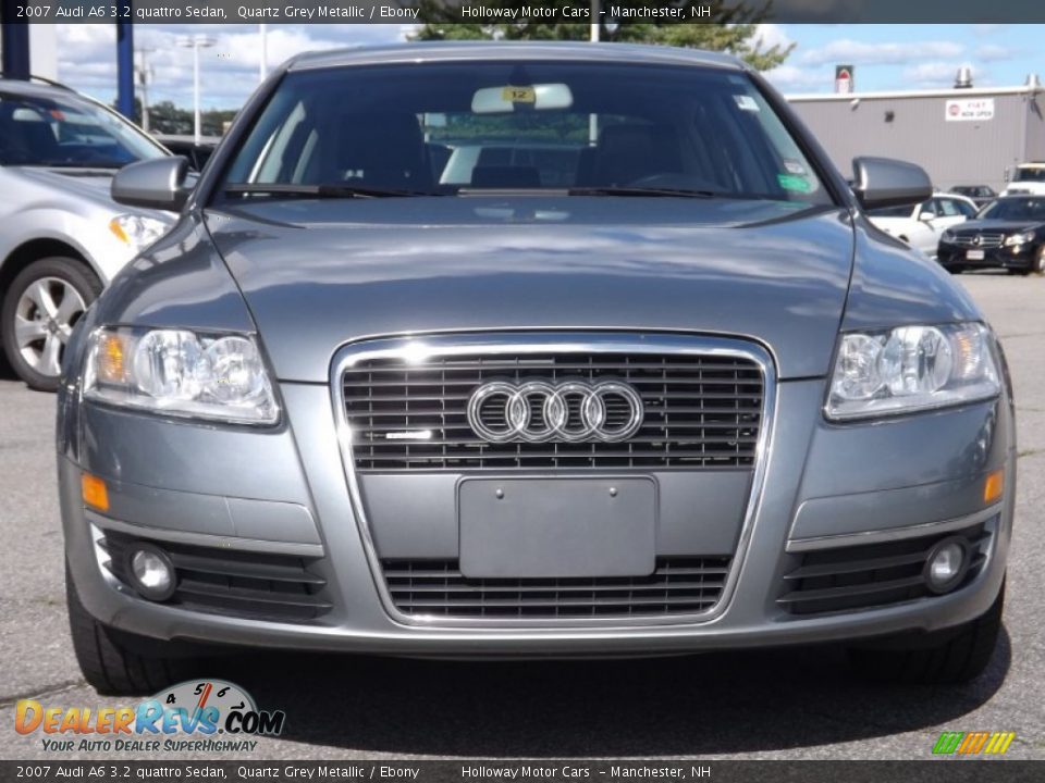 2007 Audi A6 3.2 quattro Sedan Quartz Grey Metallic / Ebony Photo #2