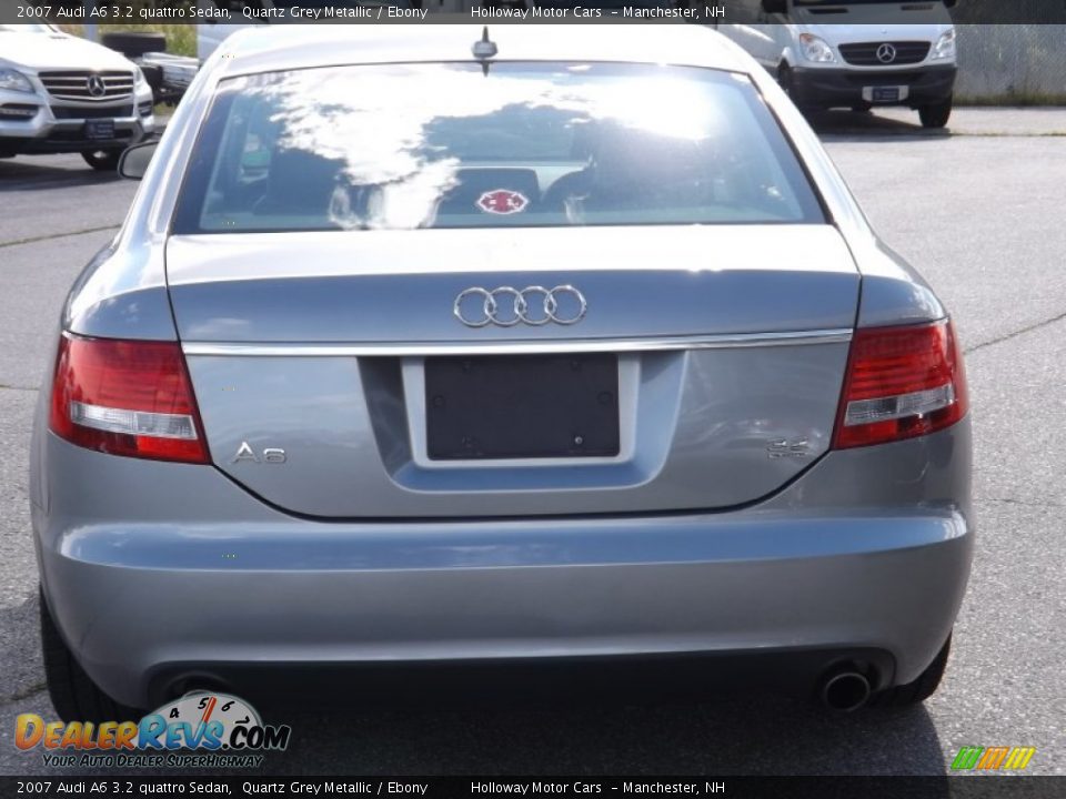 2007 Audi A6 3.2 quattro Sedan Quartz Grey Metallic / Ebony Photo #4