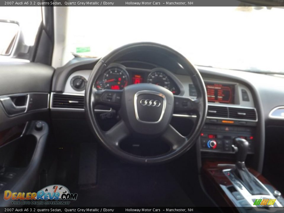 2007 Audi A6 3.2 quattro Sedan Quartz Grey Metallic / Ebony Photo #6