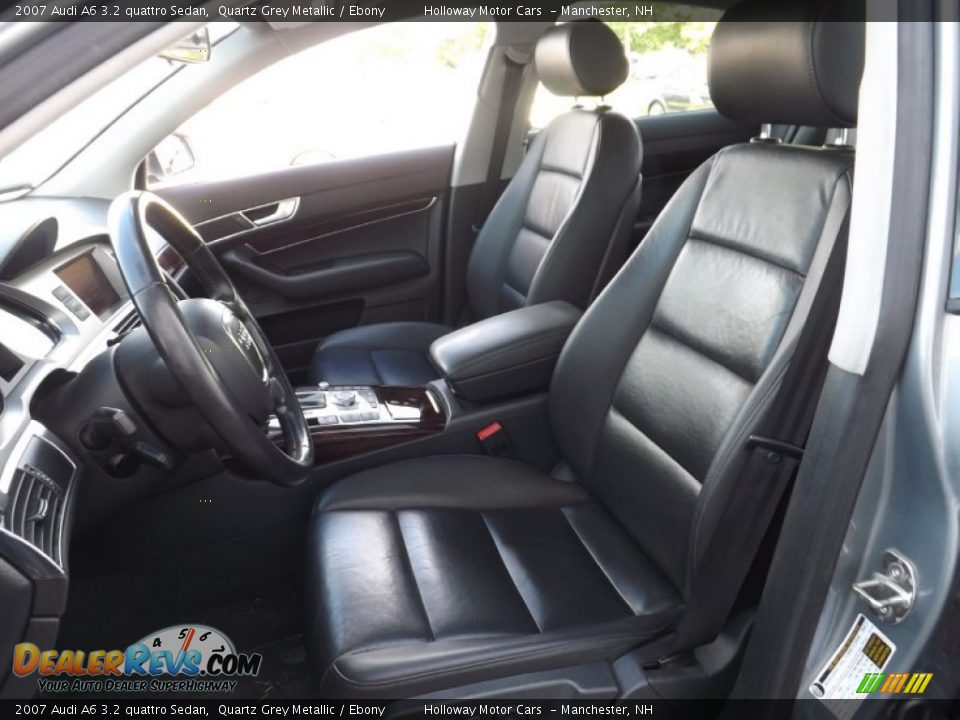 2007 Audi A6 3.2 quattro Sedan Quartz Grey Metallic / Ebony Photo #9