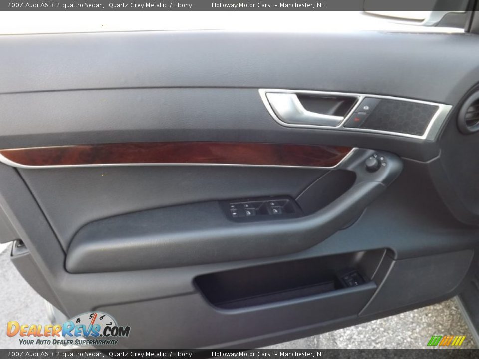 2007 Audi A6 3.2 quattro Sedan Quartz Grey Metallic / Ebony Photo #10