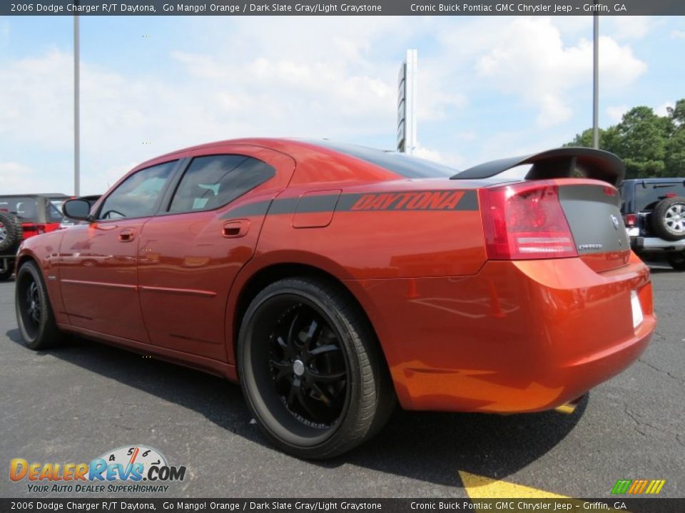 2006 Dodge Charger R/T Daytona Go Mango! Orange / Dark Slate Gray/Light Graystone Photo #5
