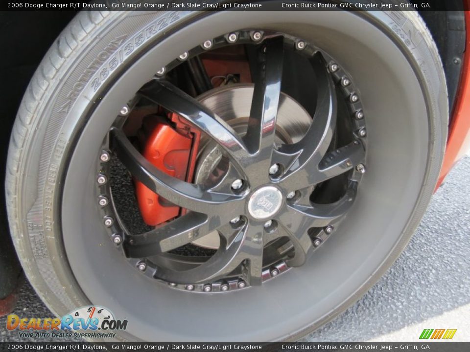2006 Dodge Charger R/T Daytona Go Mango! Orange / Dark Slate Gray/Light Graystone Photo #9