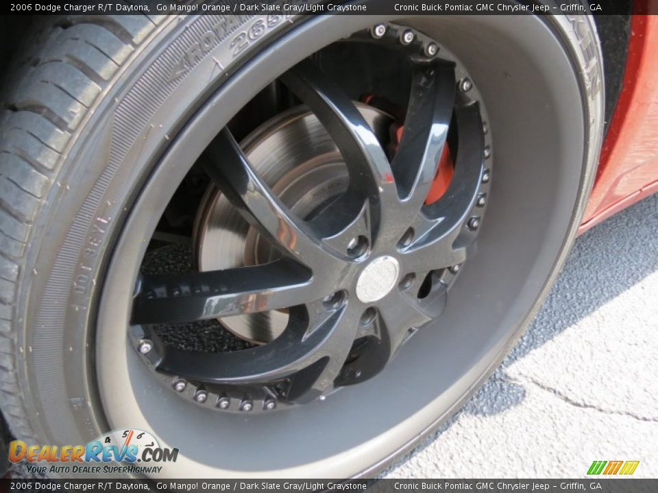 2006 Dodge Charger R/T Daytona Go Mango! Orange / Dark Slate Gray/Light Graystone Photo #10