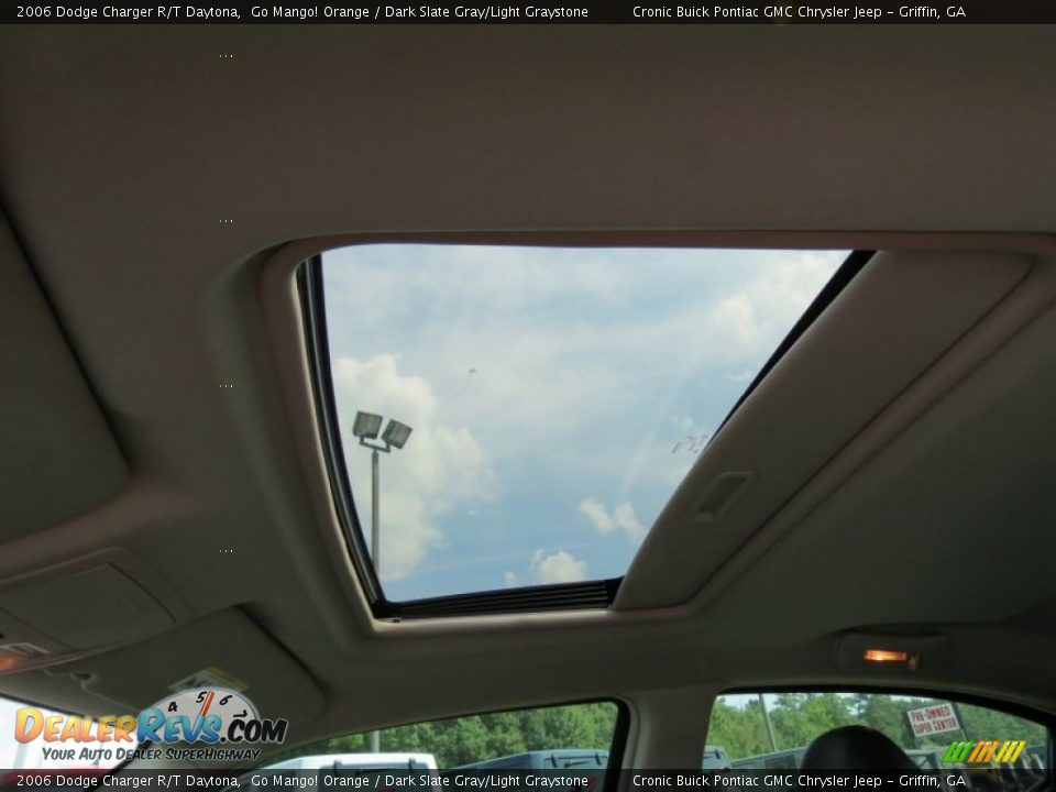 2006 Dodge Charger R/T Daytona Go Mango! Orange / Dark Slate Gray/Light Graystone Photo #12