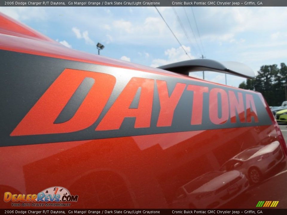 2006 Dodge Charger R/T Daytona Go Mango! Orange / Dark Slate Gray/Light Graystone Photo #14