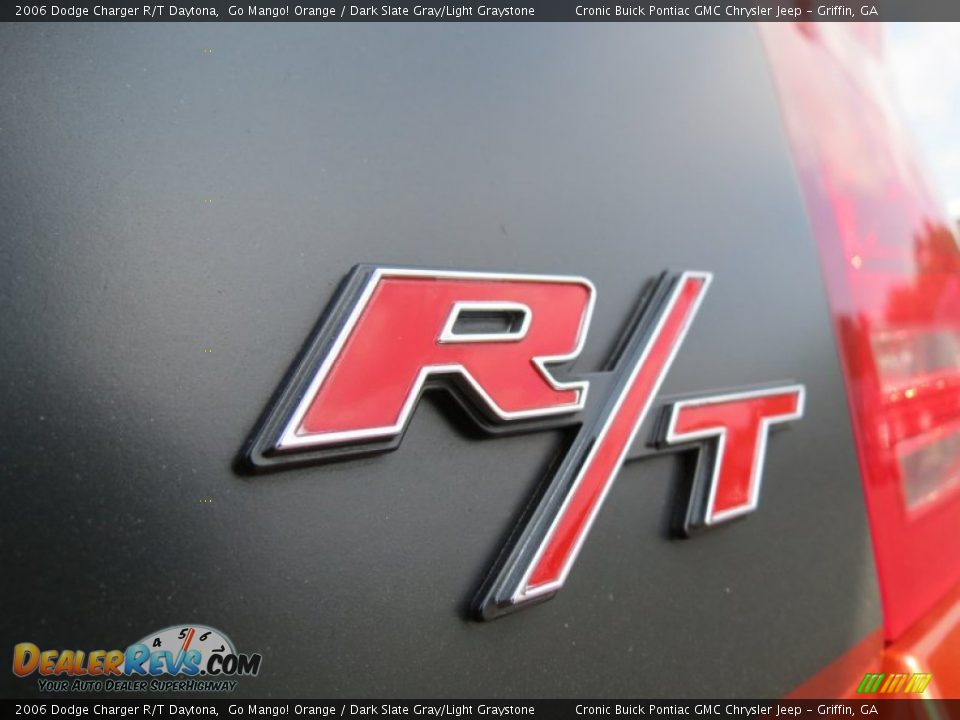 2006 Dodge Charger R/T Daytona Go Mango! Orange / Dark Slate Gray/Light Graystone Photo #15