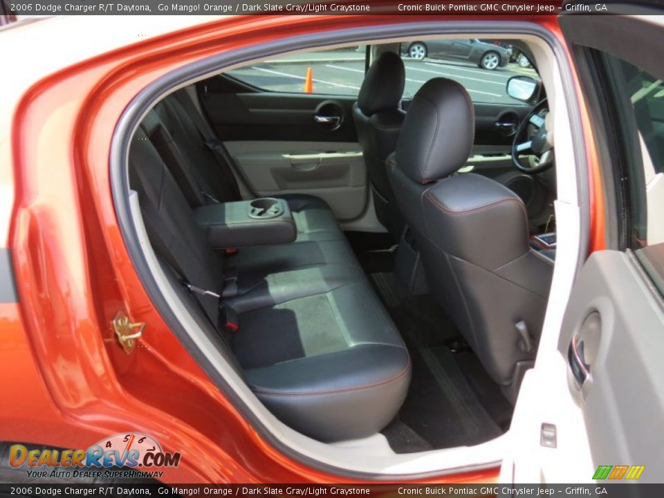 2006 Dodge Charger R/T Daytona Go Mango! Orange / Dark Slate Gray/Light Graystone Photo #16