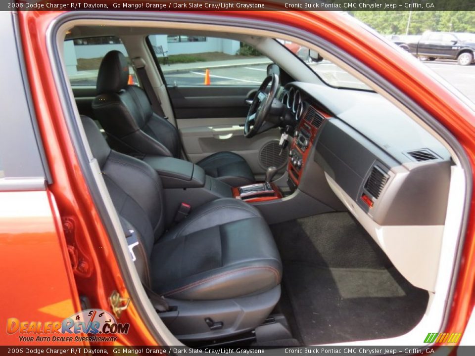 2006 Dodge Charger R/T Daytona Go Mango! Orange / Dark Slate Gray/Light Graystone Photo #17