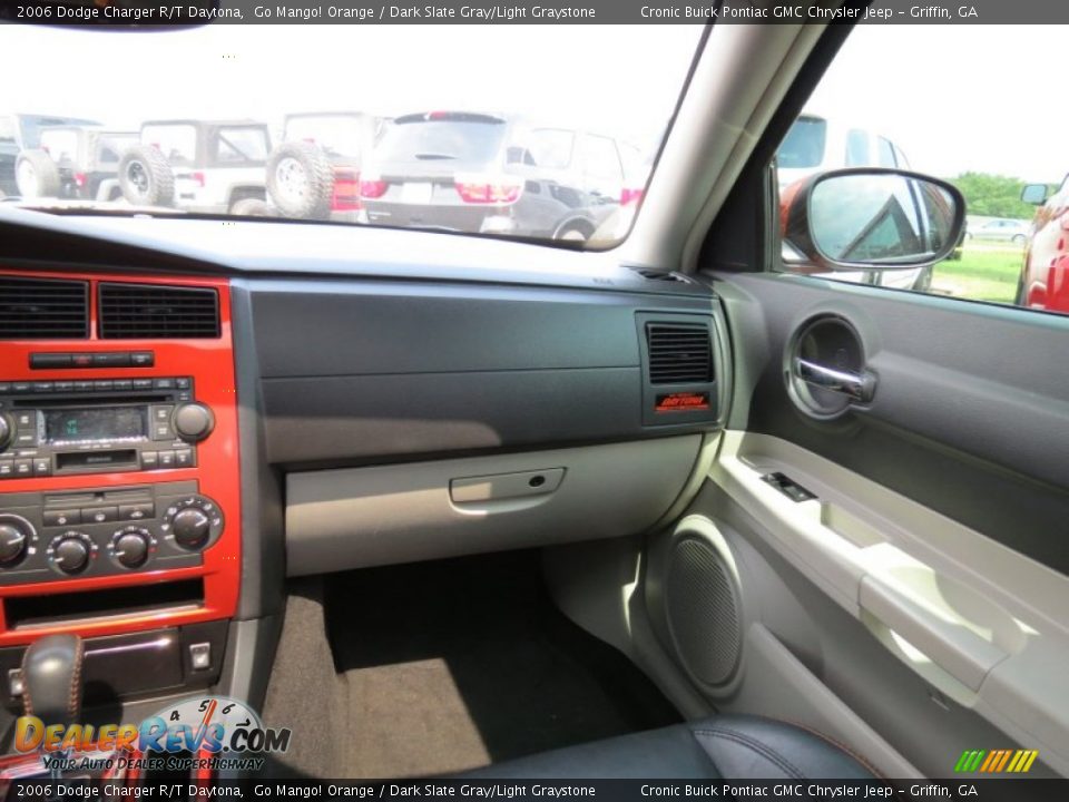 2006 Dodge Charger R/T Daytona Go Mango! Orange / Dark Slate Gray/Light Graystone Photo #18