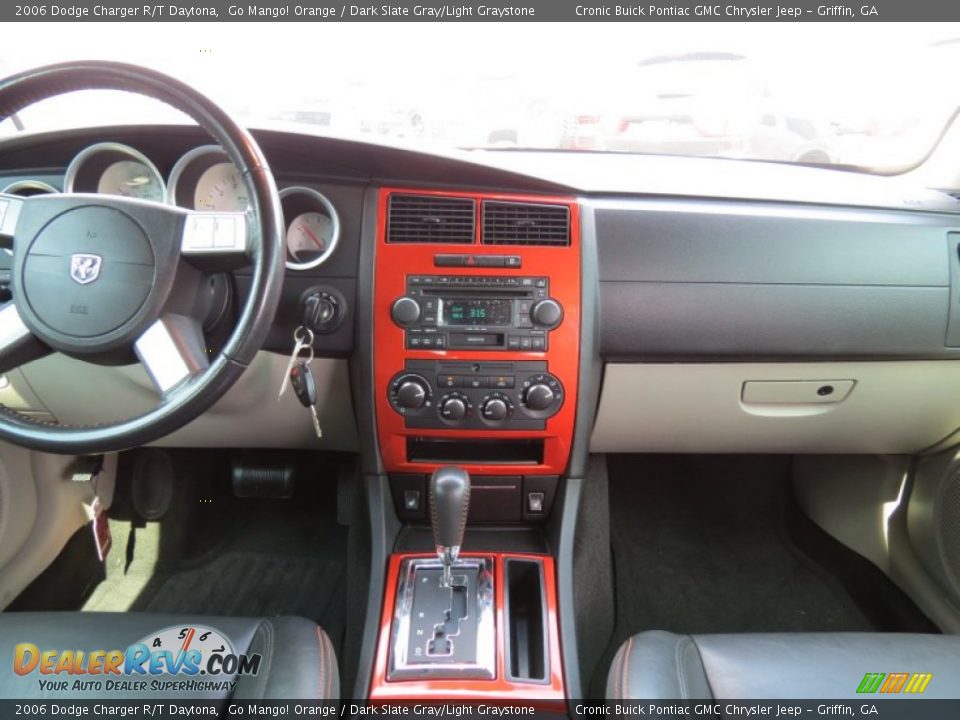 2006 Dodge Charger R/T Daytona Go Mango! Orange / Dark Slate Gray/Light Graystone Photo #19