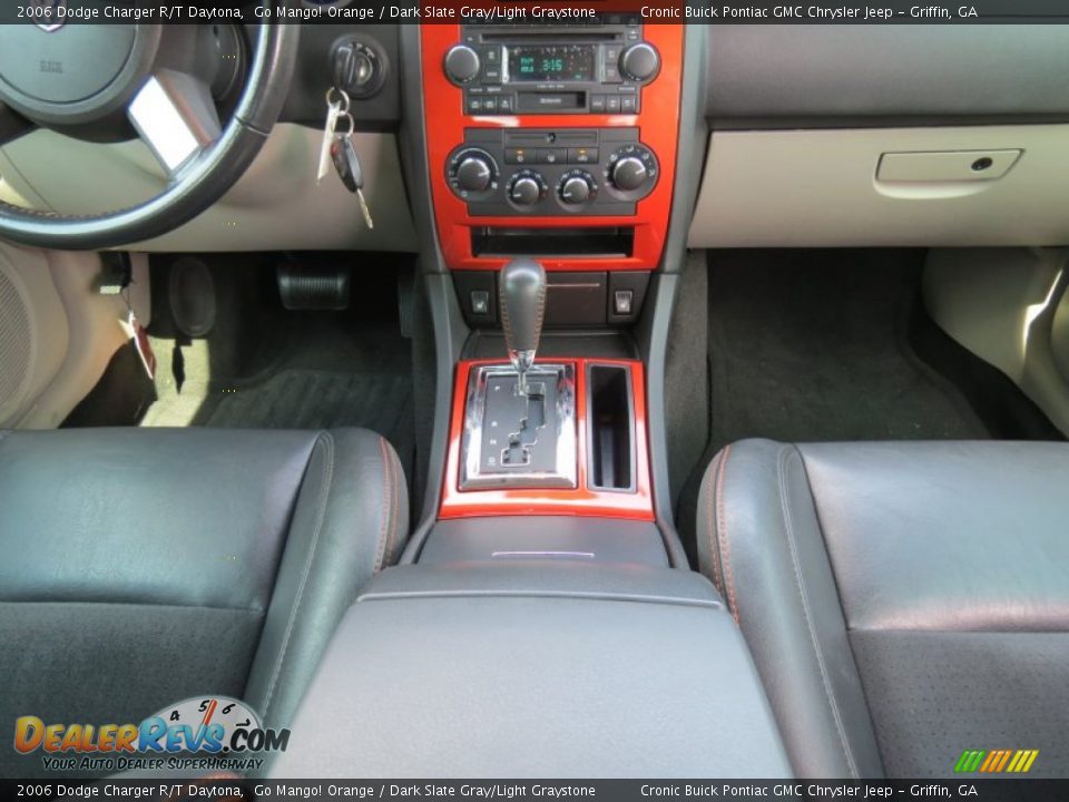 2006 Dodge Charger R/T Daytona Go Mango! Orange / Dark Slate Gray/Light Graystone Photo #20