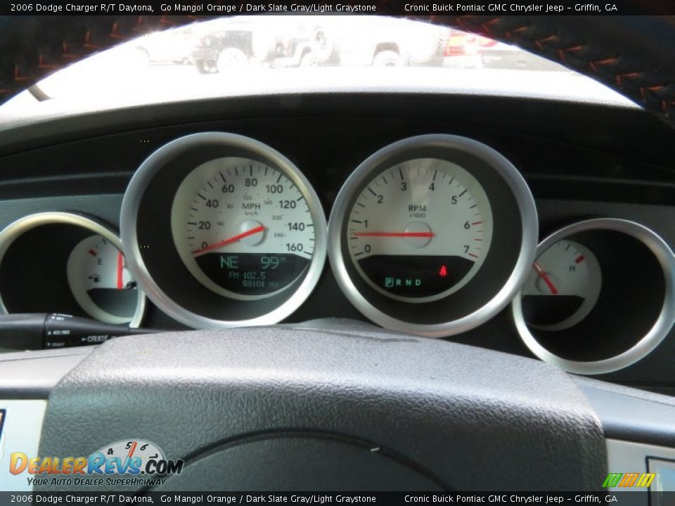 2006 Dodge Charger R/T Daytona Go Mango! Orange / Dark Slate Gray/Light Graystone Photo #22