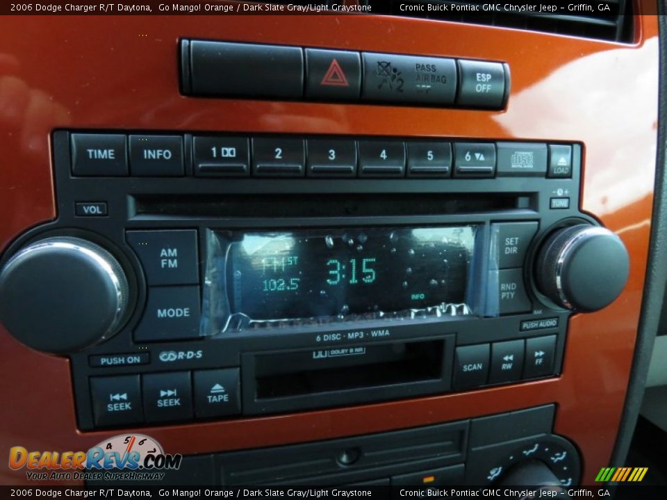 2006 Dodge Charger R/T Daytona Go Mango! Orange / Dark Slate Gray/Light Graystone Photo #24