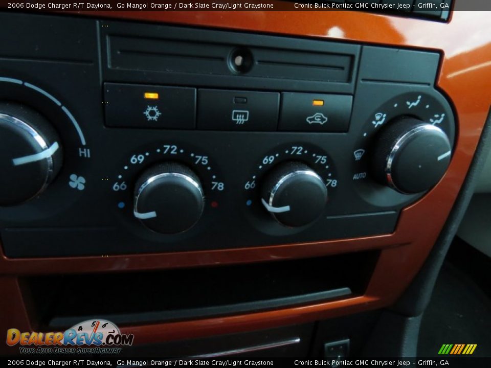 2006 Dodge Charger R/T Daytona Go Mango! Orange / Dark Slate Gray/Light Graystone Photo #25