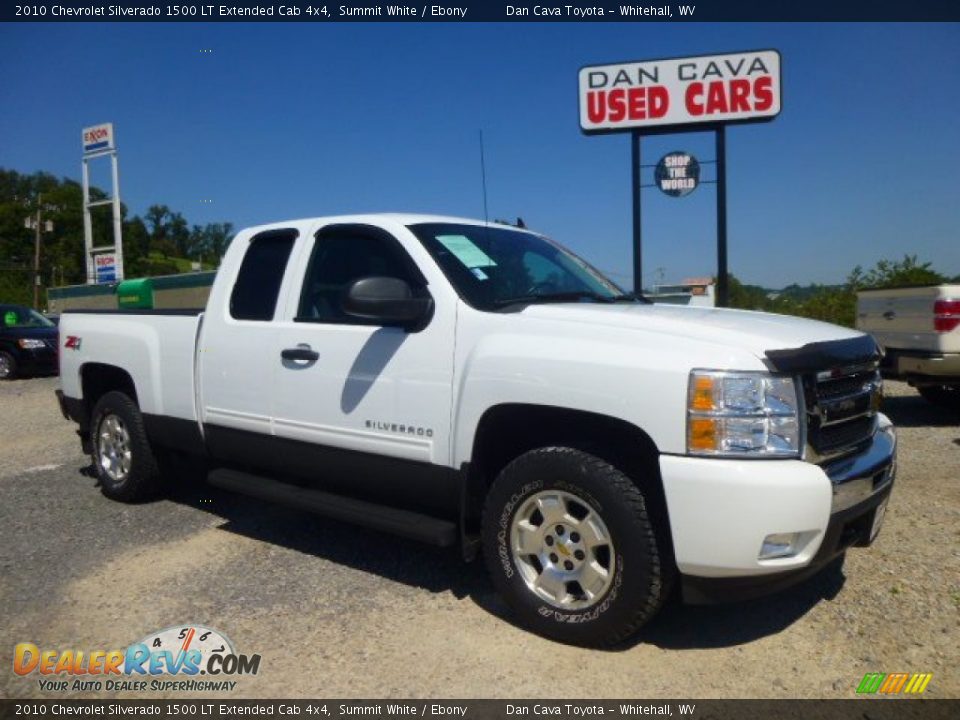 2010 Chevrolet Silverado 1500 LT Extended Cab 4x4 Summit White / Ebony Photo #1