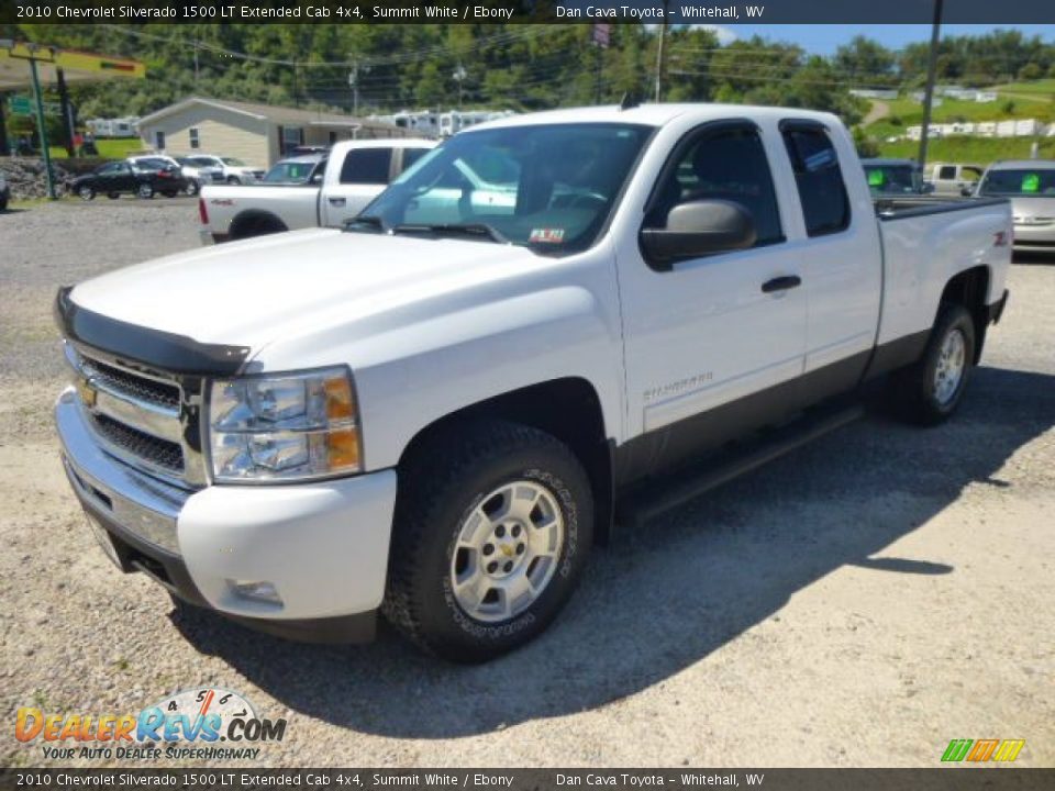 2010 Chevrolet Silverado 1500 LT Extended Cab 4x4 Summit White / Ebony Photo #2