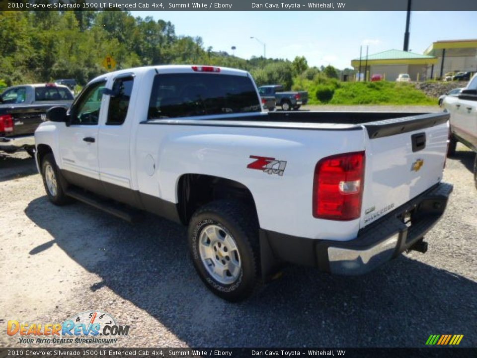 2010 Chevrolet Silverado 1500 LT Extended Cab 4x4 Summit White / Ebony Photo #4