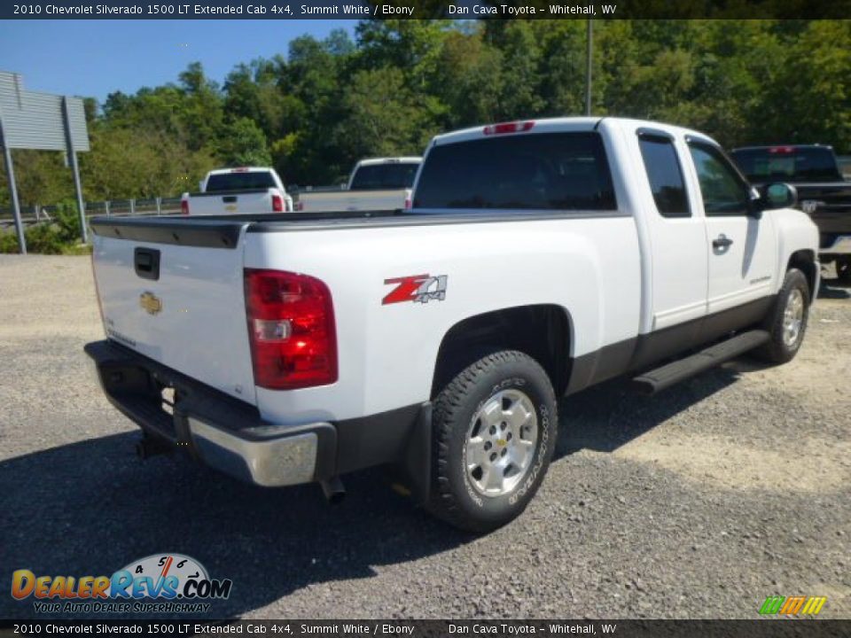 2010 Chevrolet Silverado 1500 LT Extended Cab 4x4 Summit White / Ebony Photo #6