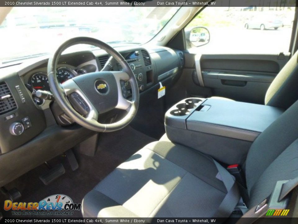 2010 Chevrolet Silverado 1500 LT Extended Cab 4x4 Summit White / Ebony Photo #11