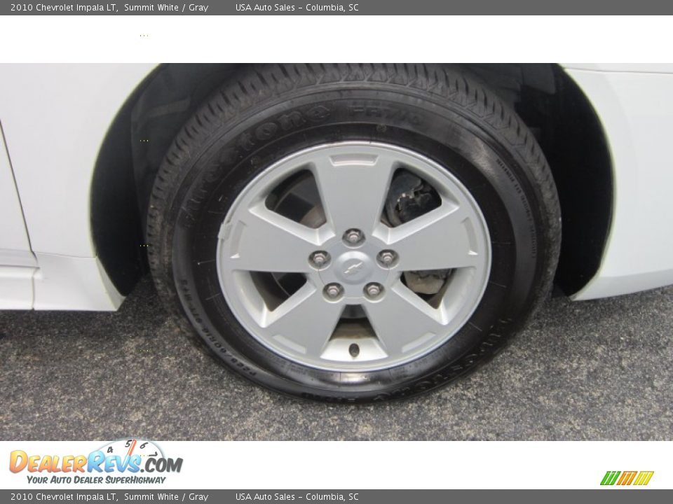 2010 Chevrolet Impala LT Summit White / Gray Photo #9