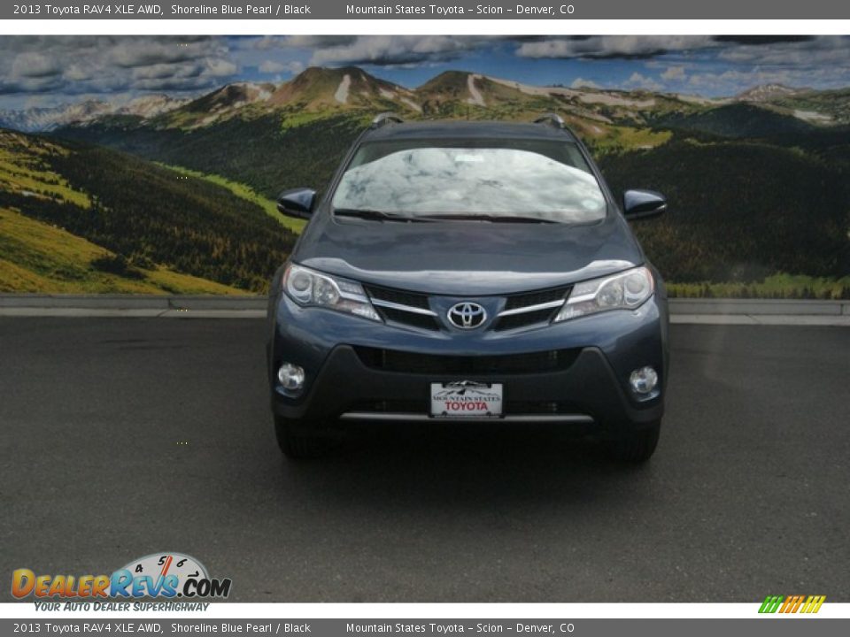 2013 Toyota RAV4 XLE AWD Shoreline Blue Pearl / Black Photo #2
