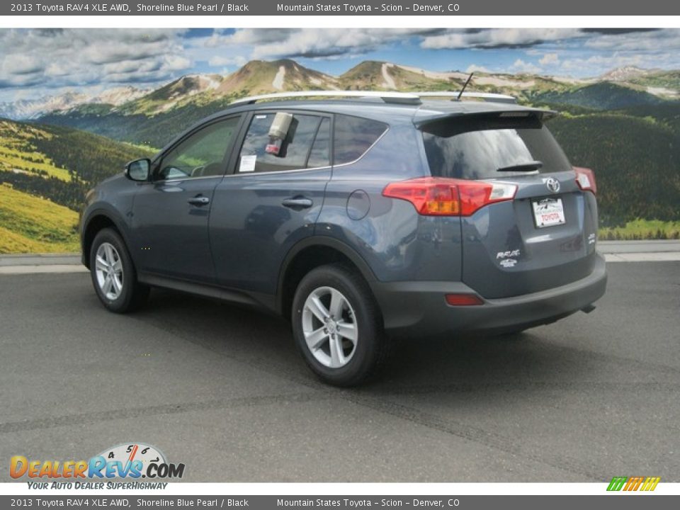 2013 Toyota RAV4 XLE AWD Shoreline Blue Pearl / Black Photo #3