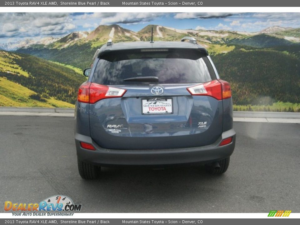 2013 Toyota RAV4 XLE AWD Shoreline Blue Pearl / Black Photo #4