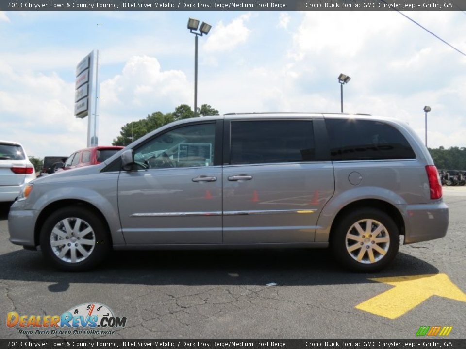 2013 Chrysler Town & Country Touring Billet Silver Metallic / Dark Frost Beige/Medium Frost Beige Photo #4