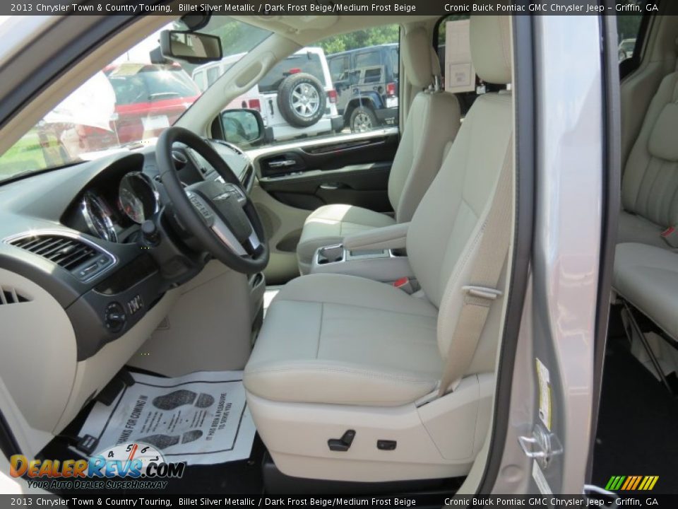 2013 Chrysler Town & Country Touring Billet Silver Metallic / Dark Frost Beige/Medium Frost Beige Photo #7
