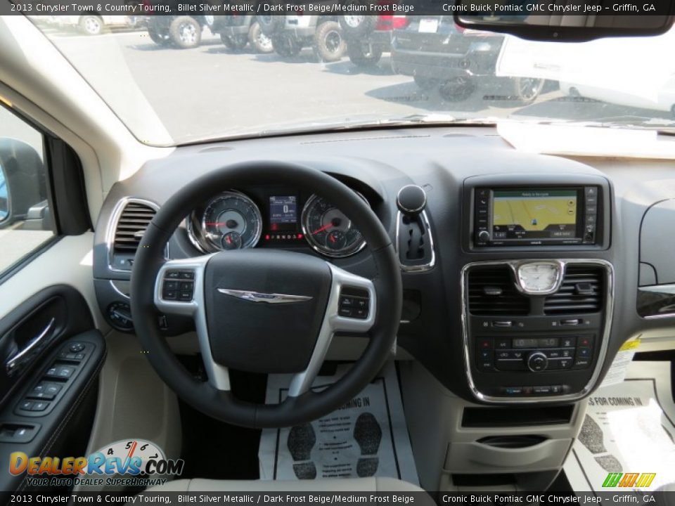 2013 Chrysler Town & Country Touring Billet Silver Metallic / Dark Frost Beige/Medium Frost Beige Photo #10