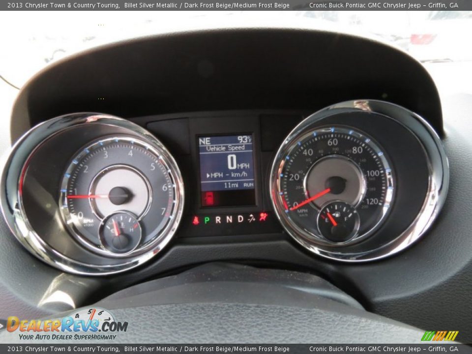 2013 Chrysler Town & Country Touring Billet Silver Metallic / Dark Frost Beige/Medium Frost Beige Photo #14