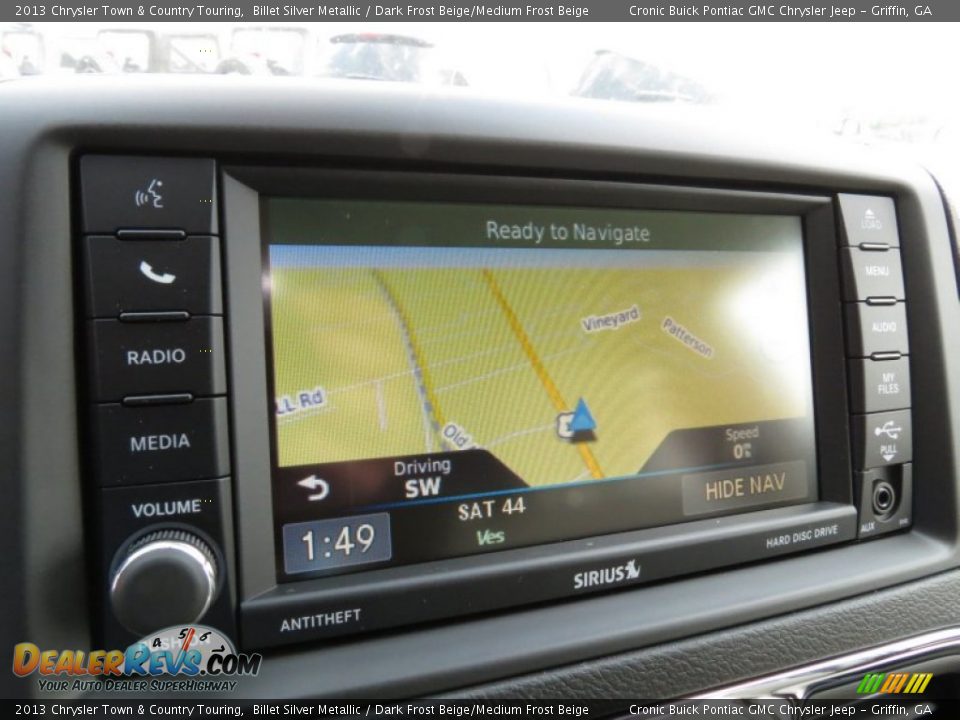 2013 Chrysler Town & Country Touring Billet Silver Metallic / Dark Frost Beige/Medium Frost Beige Photo #16