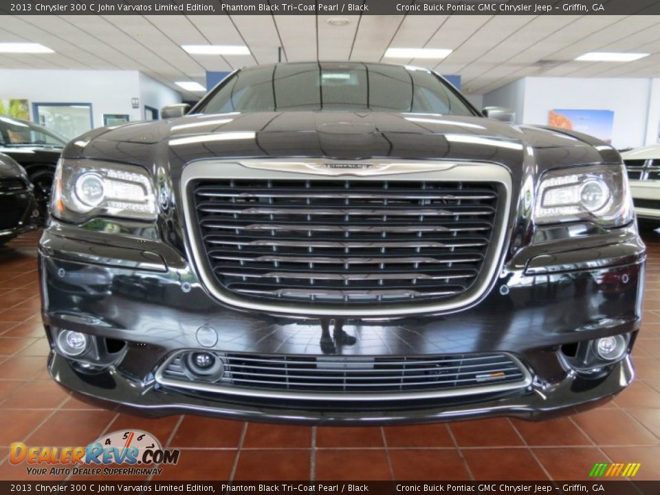 2013 Chrysler 300 C John Varvatos Limited Edition Phantom Black Tri-Coat Pearl / Black Photo #2
