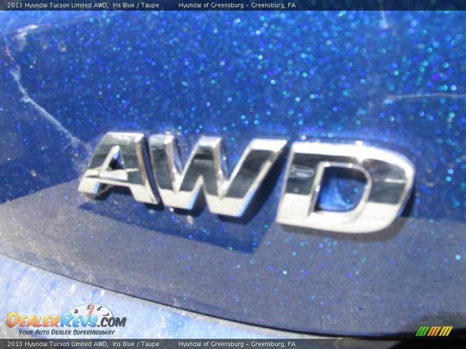2013 Hyundai Tucson Limited AWD Iris Blue / Taupe Photo #6