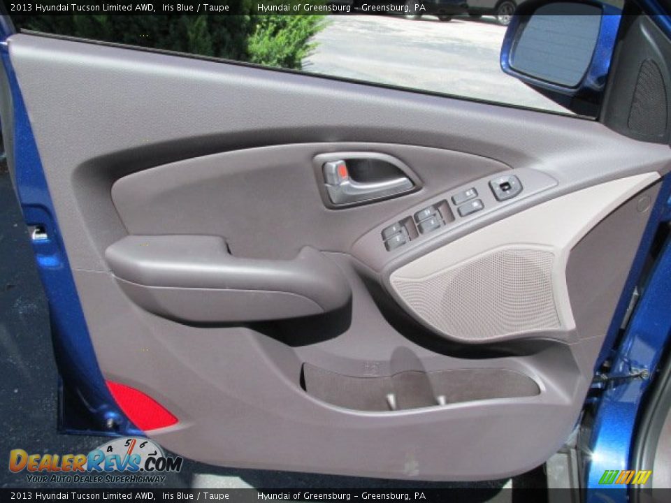 2013 Hyundai Tucson Limited AWD Iris Blue / Taupe Photo #8