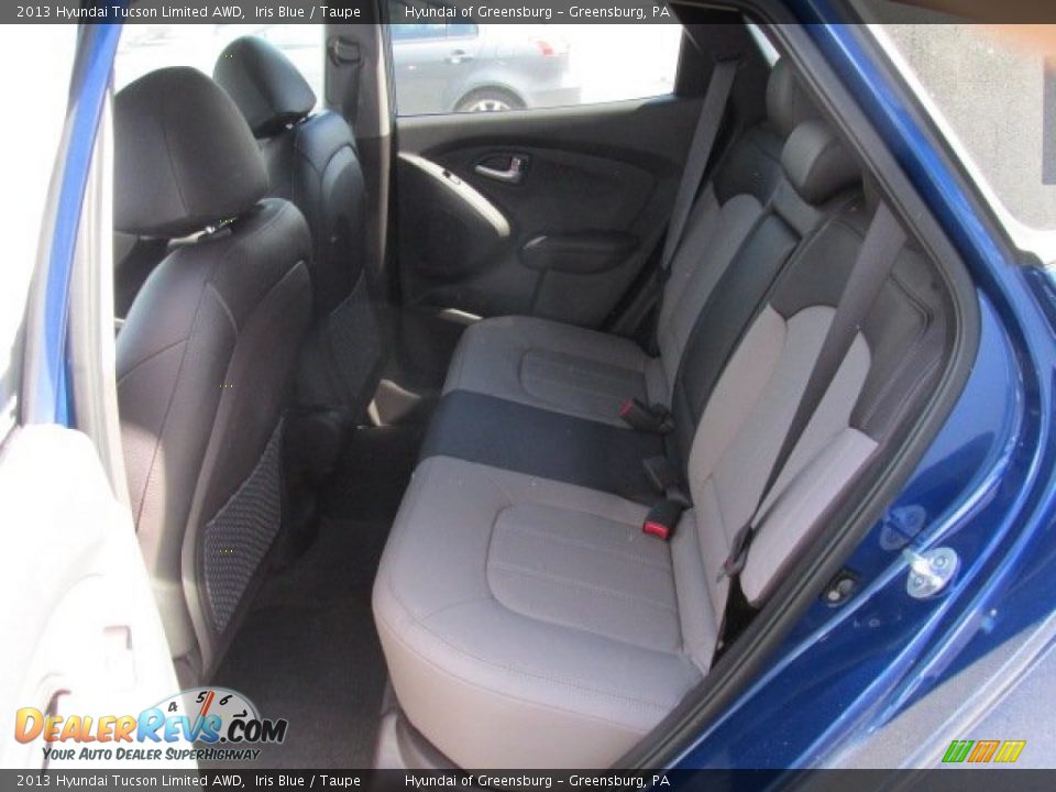 2013 Hyundai Tucson Limited AWD Iris Blue / Taupe Photo #10