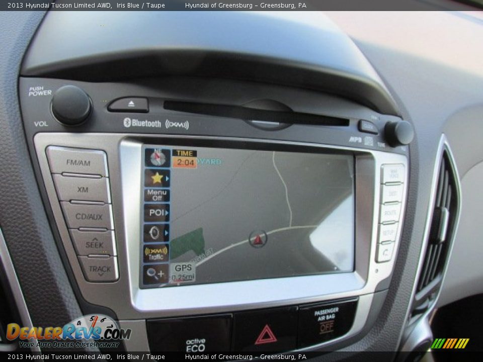 2013 Hyundai Tucson Limited AWD Iris Blue / Taupe Photo #12