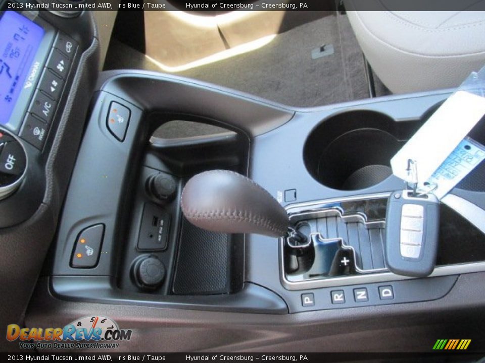 2013 Hyundai Tucson Limited AWD Iris Blue / Taupe Photo #14
