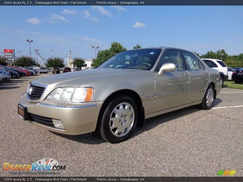 2004 Acura RL 3.5 Champagne Mist Pearl / Parchment Photo #2