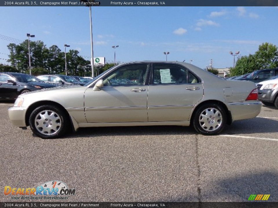 2004 Acura RL 3.5 Champagne Mist Pearl / Parchment Photo #3