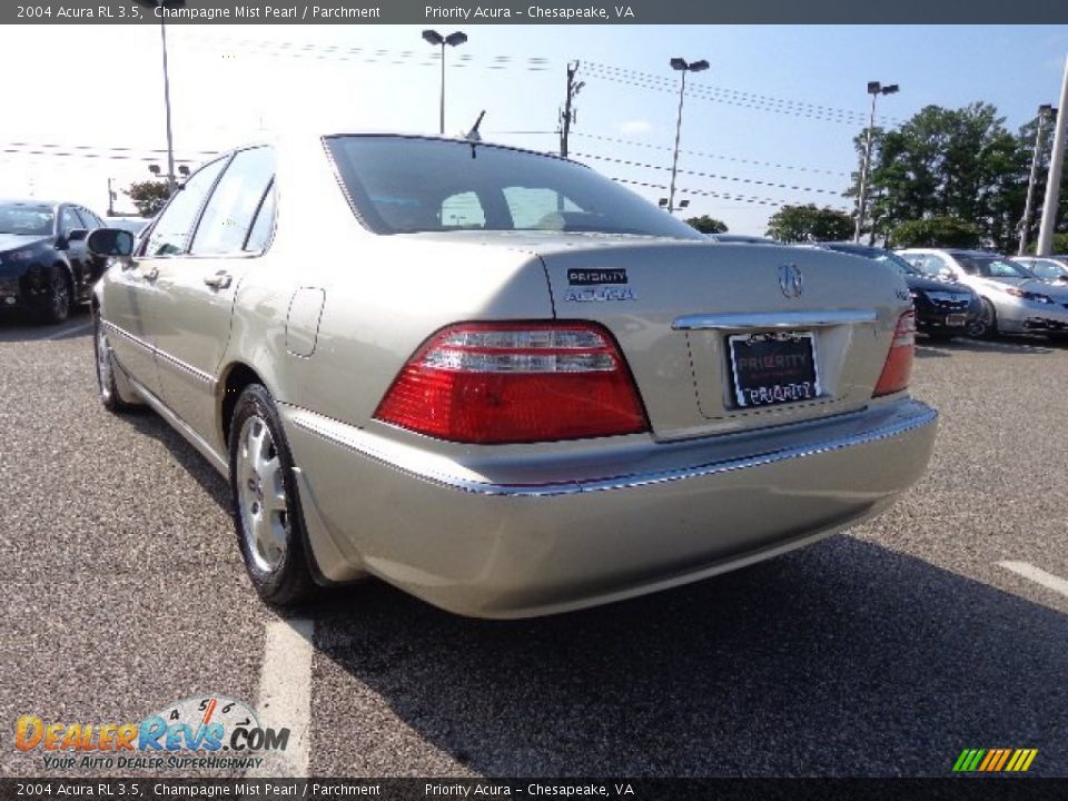 2004 Acura RL 3.5 Champagne Mist Pearl / Parchment Photo #4