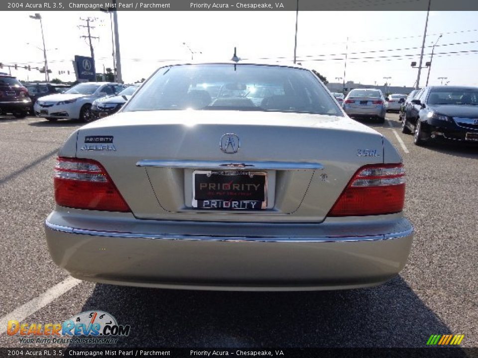 2004 Acura RL 3.5 Champagne Mist Pearl / Parchment Photo #5