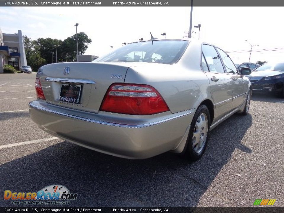 2004 Acura RL 3.5 Champagne Mist Pearl / Parchment Photo #6