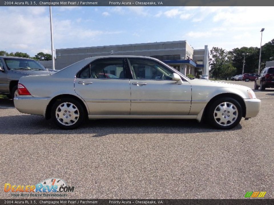 2004 Acura RL 3.5 Champagne Mist Pearl / Parchment Photo #7