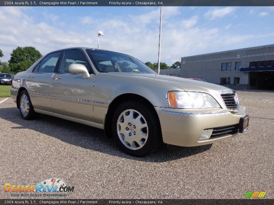 2004 Acura RL 3.5 Champagne Mist Pearl / Parchment Photo #8