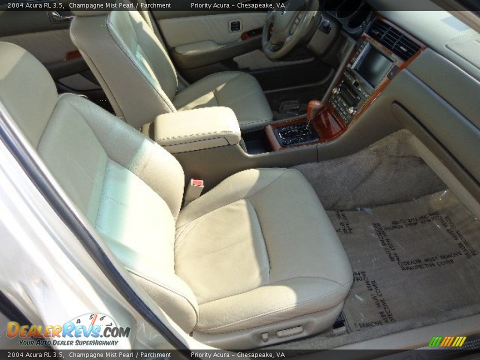 2004 Acura RL 3.5 Champagne Mist Pearl / Parchment Photo #13