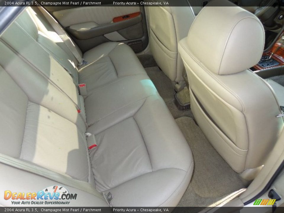 2004 Acura RL 3.5 Champagne Mist Pearl / Parchment Photo #14